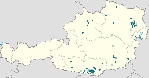 Kaart van Keutschach am See met markeringen voor elke ondertekenaar