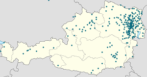 Kaart van Wenen met markeringen voor elke ondertekenaar