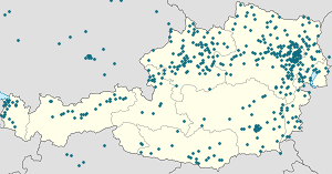 Biresyel destekçiler için işaretli Viyana haritası