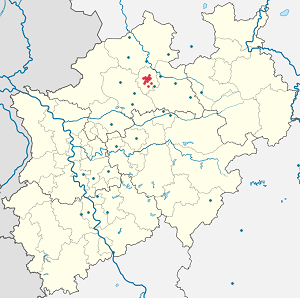 Münster kartta tunnisteilla jokaiselle kannattajalle