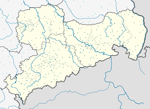 Saksonija žemėlapis su individualių rėmėjų žymėjimais