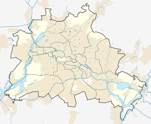 Karta mjesta Pankow s oznakama za svakog pristalicu
