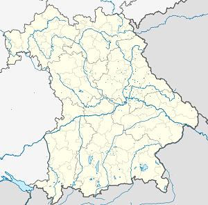 Mapa Powiat Schwandorf ze znacznikami dla każdego kibica