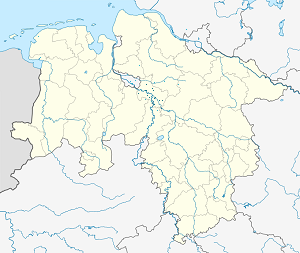 Zemljevid Landkreis Verden z oznakami za vsakega navijača