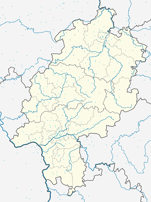 Biresyel destekçiler için işaretli Landkreis Waldeck-Frankenberg haritası