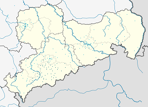 Erzgebirgskreis kartta tunnisteilla jokaiselle kannattajalle