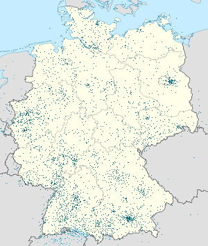 Карта Германия с тегами для каждого сторонника