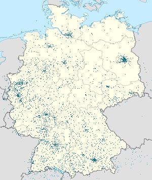 Harta lui Germania cu marcatori pentru fiecare suporter