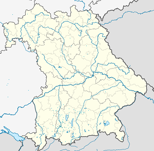 Zemljevid Landkreis Weilheim-Schongau z oznakami za vsakega navijača