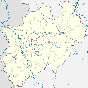 Mapa města Salzkotten se značkami pro každého podporovatele 