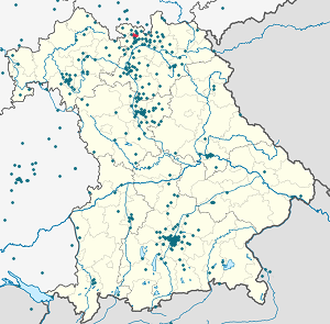 Koburgas žemėlapis su individualių rėmėjų žymėjimais