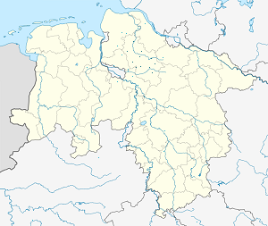 Biresyel destekçiler için işaretli Landkreis Rotenburg (Wümme) haritası