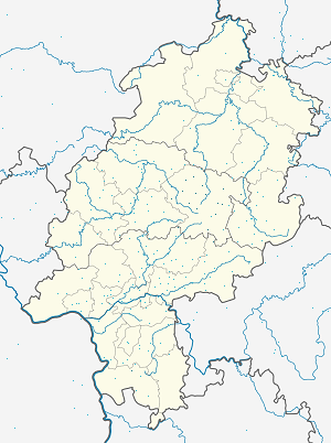 Karte von Vogelsbergkreis mit Markierungen für die einzelnen Unterstützenden