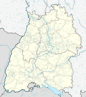 Kart over Konstanz med markører for hver supporter