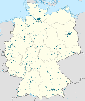 Karta över Tyskland med taggar för varje stödjare