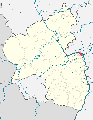 Karte von Mainz mit Markierungen für die einzelnen Unterstützenden