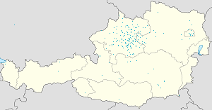 Zemljevid Bezirk Steyr-Land z oznakami za vsakega navijača