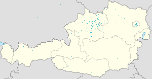 Mapa mesta Linz so značkami pre jednotlivých podporovateľov