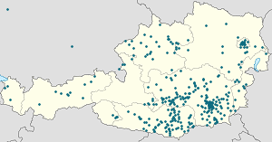 Karta över Neumarkt in Steiermark med taggar för varje stödjare