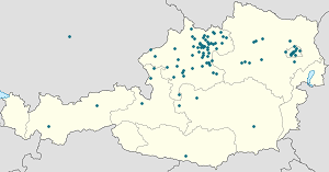 Карта на Линц с маркери за всеки поддръжник