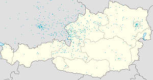 Karte von Land Salzburg mit Markierungen für die einzelnen Unterstützenden