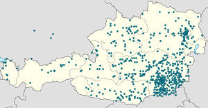 Karte von Gleisdorf mit Markierungen für die einzelnen Unterstützenden