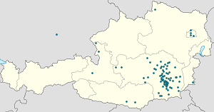 Karta mjesta Frohnleiten s oznakama za svakog pristalicu