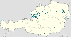 Karta mjesta Mondsee s oznakama za svakog pristalicu