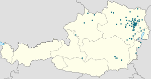 Karta mjesta Beč s oznakama za svakog pristalicu