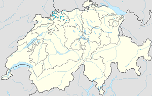 Basel-Landschaft kartta tunnisteilla jokaiselle kannattajalle