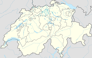 Karte von Aargau mit Markierungen für die einzelnen Unterstützenden