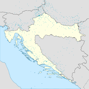 Karta mjesta Hrvatska s oznakama za svakog pristalicu