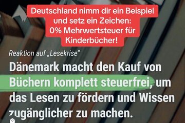 Bild der Petition 0% Mehrwertsteuer für Kinderbücher – Lesen fördern, Bildung stärken