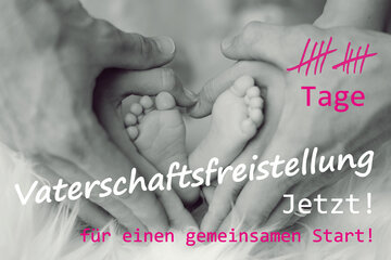 Bild der Petition 10 Tage Vaterschaftsfreistellung* zur Geburt für einen gemeinsamen Start! Jetzt!