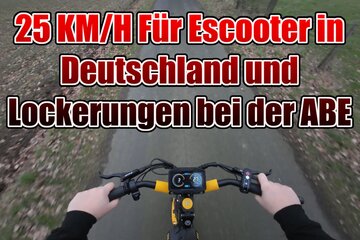 Bild der Petition Anhebung der Höchstgeschwindigkeit für Elektrokleinstfahrzeuge (Escooter) auf 25 KM/H