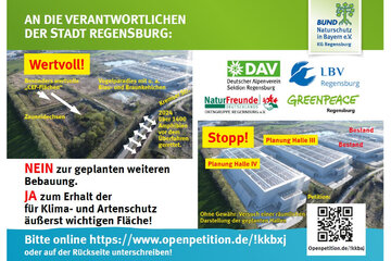 Bild der Petition Artenvielfalt und Klimafläche in Regensburg bedroht - Bebauungsplan stoppen!