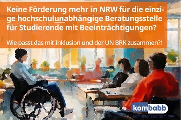 Bild der Petition kombabb-Kompetenzzentrum NRW steht vor dem AUS – wir brauchen Eure Unterstützung!