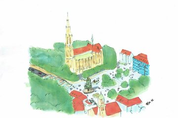 Bild der Petition Den Giesinger Kirchplatz bauen: Leben statt Verkehr