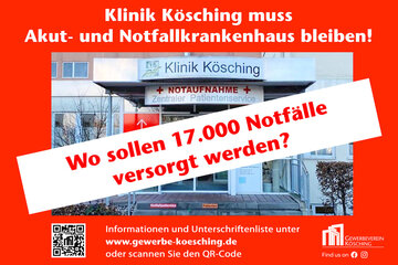 Bild der Petition Die Klinik Kösching muss Akut- und Notfallkrankenhaus bleiben!