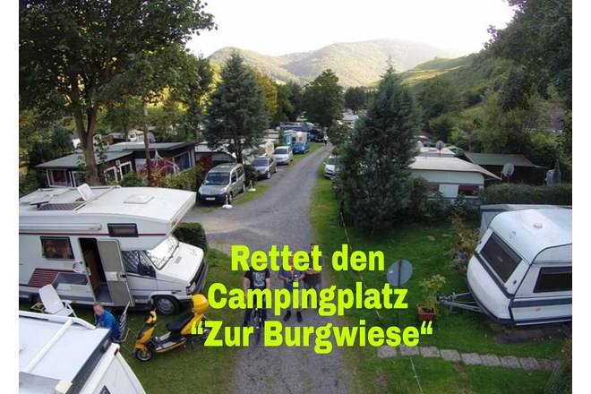 Neuigkeiten: Erhalt des Campingplatzes "Zur Burgwiese" in Mayschoss -  Online-Petition
