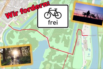 Bild der Petition Für eine legale Fahrradquerung durch die Kasseler Karlsaue!