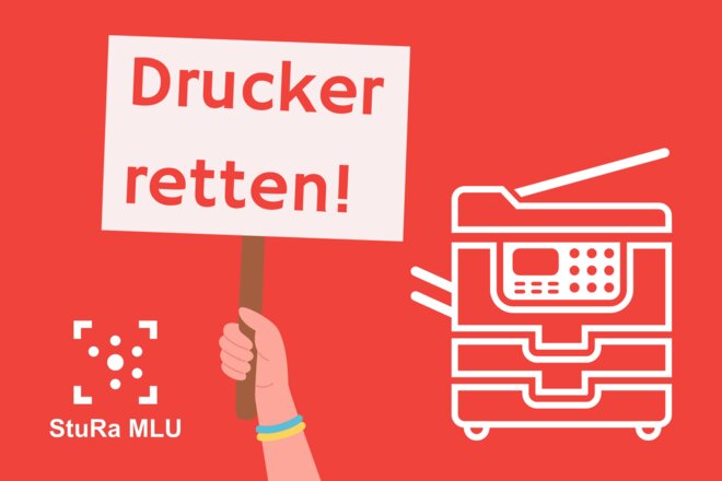 Gegen die Abschaffung der öffentlichen Drucker an der Uni Halle - Wir