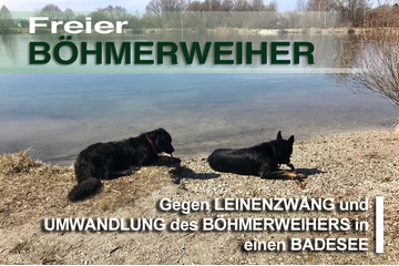 Bild der Petition Gegen Leinenzwang und Umwandlung des Böhmerweihers in einen Badesee