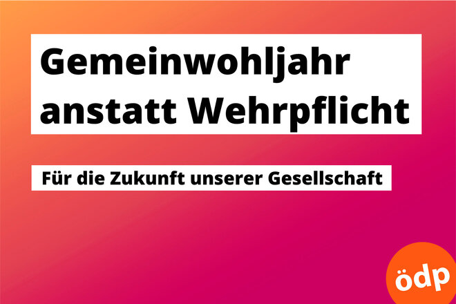Gemeinwohljahr anstatt Wehrpflicht - Für die Zukunft unserer ...