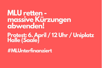 Bild der Petition Kahlschlag an der MLU abwenden - für Bildung und Wissenschaft!