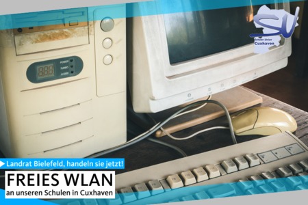 Bild der Petition Landrat Bielefeld, handeln Sie jetzt! Freies WLAN an Cuxhavener Schulen.