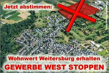 Bild der Petition Lebenswertes Weitersburg: Gewerbegebiet West stoppen!