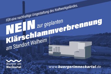 Bild der Petition NO to sewage sludge incineration at the Walheim site / FOR a sustainable transformation
