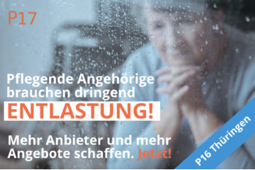 Bild der Petition P16 Pflegende Angehörige fordern Verbesserung der Entlastungs-Verordnung für Thüringen!
