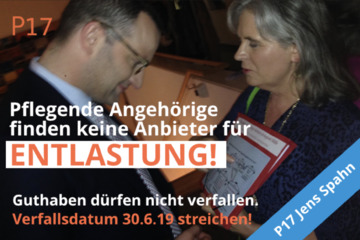 Bild der Petition P17 Pflegende Angehörige fordern Verbesserung beim Entlastungsbetrag!